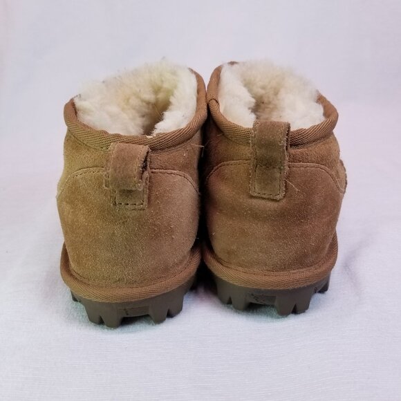 Kids Booties Shoeties Vegan Sherpa Lined Size 3 - Picture 3 of 9